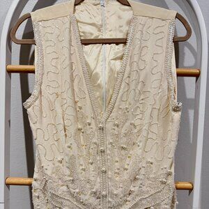 Vintage Liz Claiborne Beaded Vest